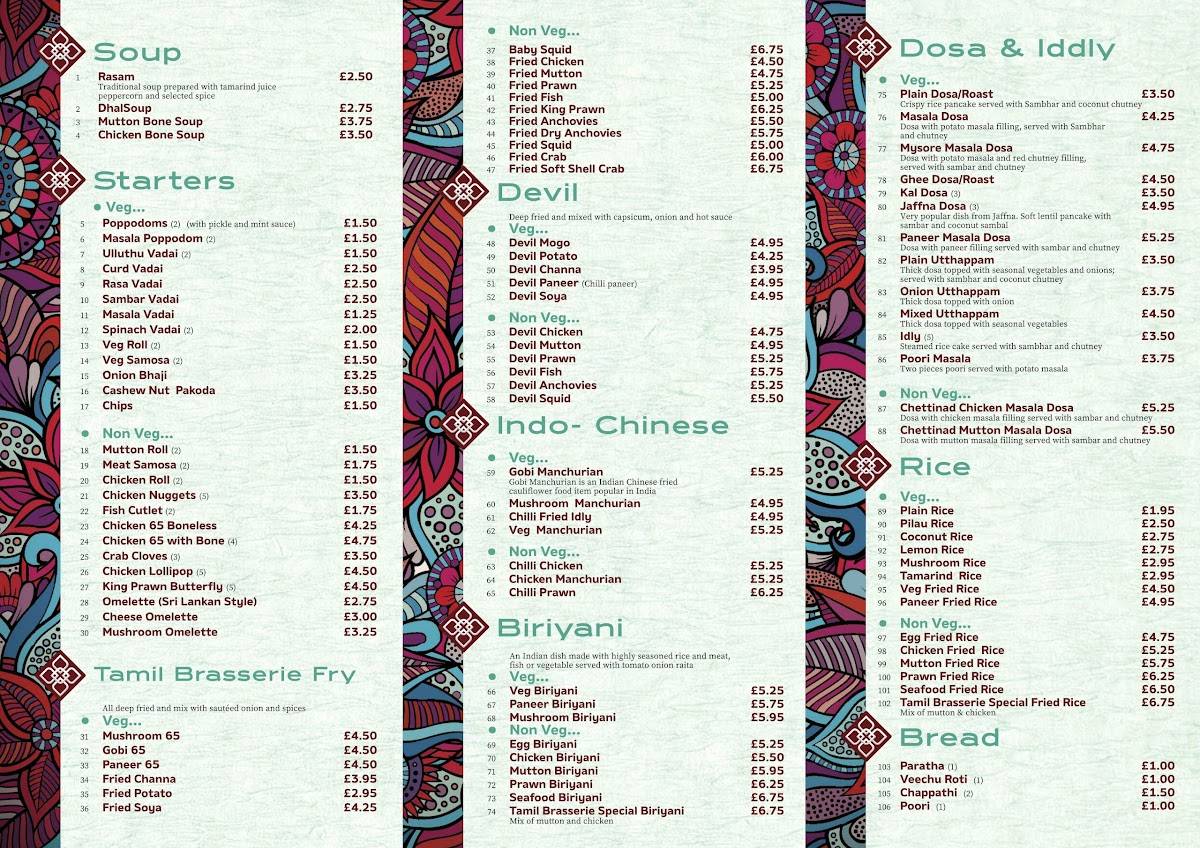 Menu at POP’DOM restaurant, Willerby, 143 Kingston Rd