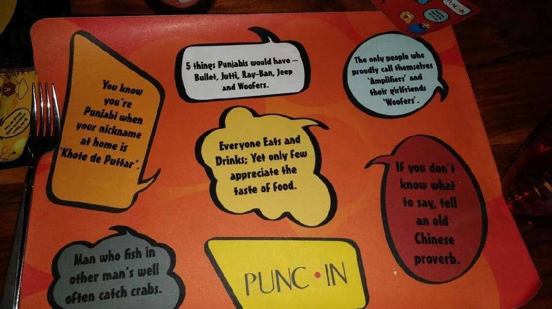PUNCHIN RESTAURANT menu