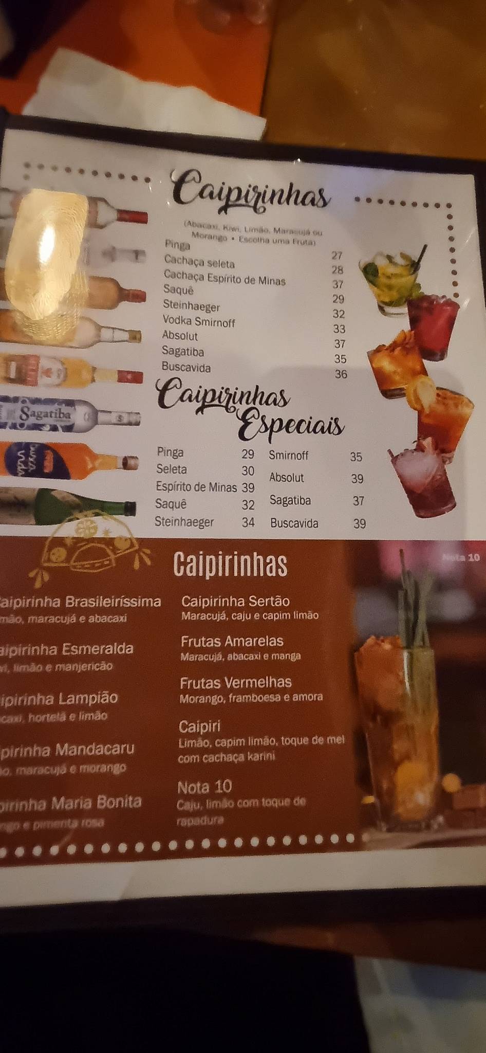 Panelão do Norte cardápio