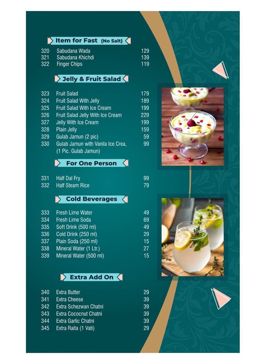 Parivar Veg Restaurant Best family Restaurant menu