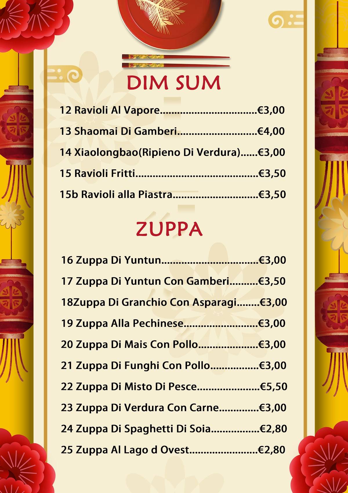 Menu di Pechino 