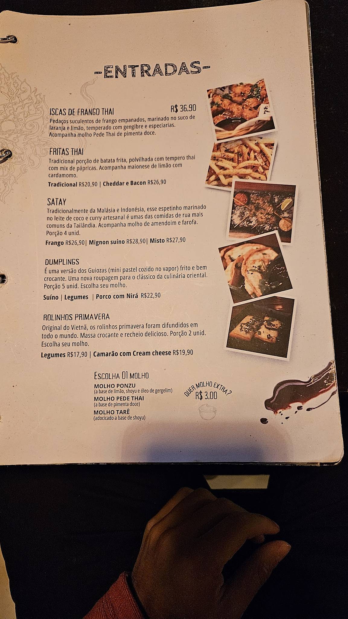 Pede Thai Restobar cardápio