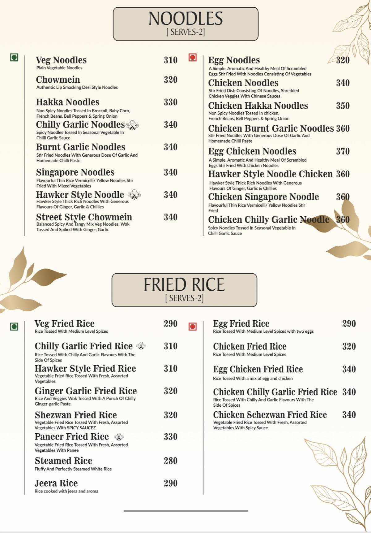 Pepper Pot Cafe menu