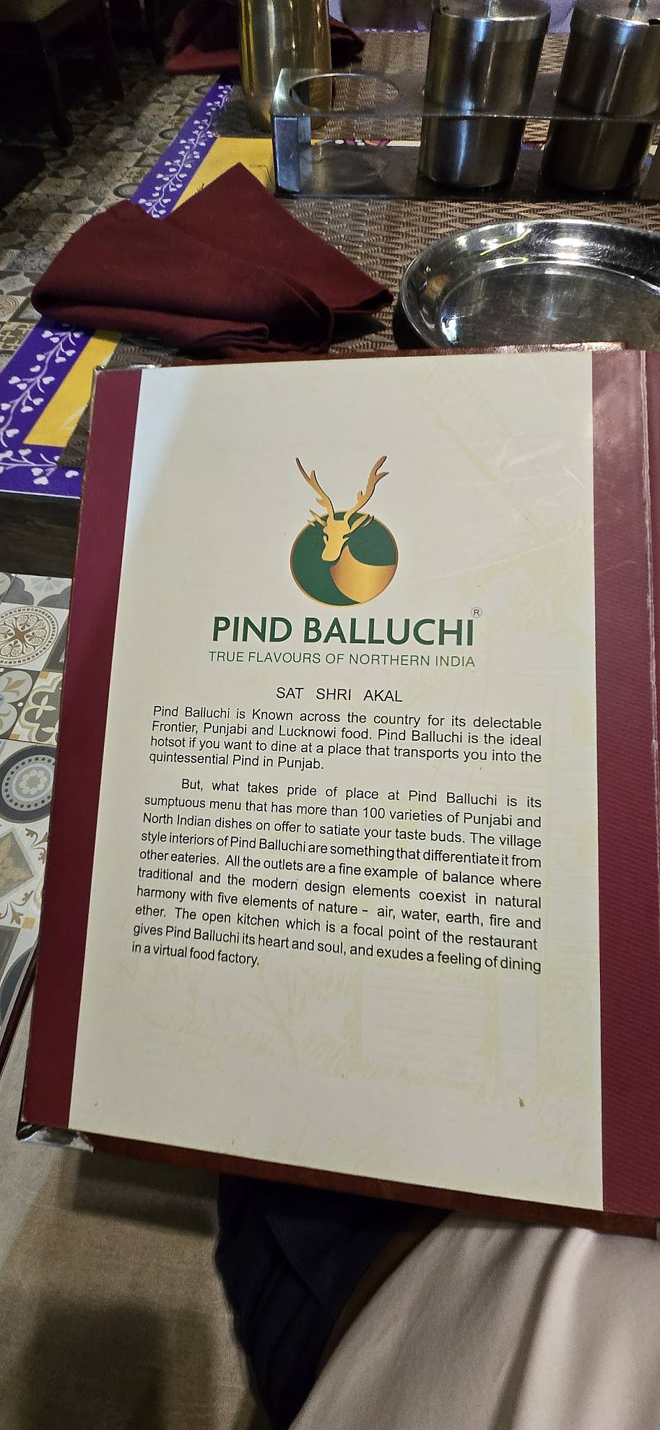 Pind Balluchi Gaur City Mall Noida menu