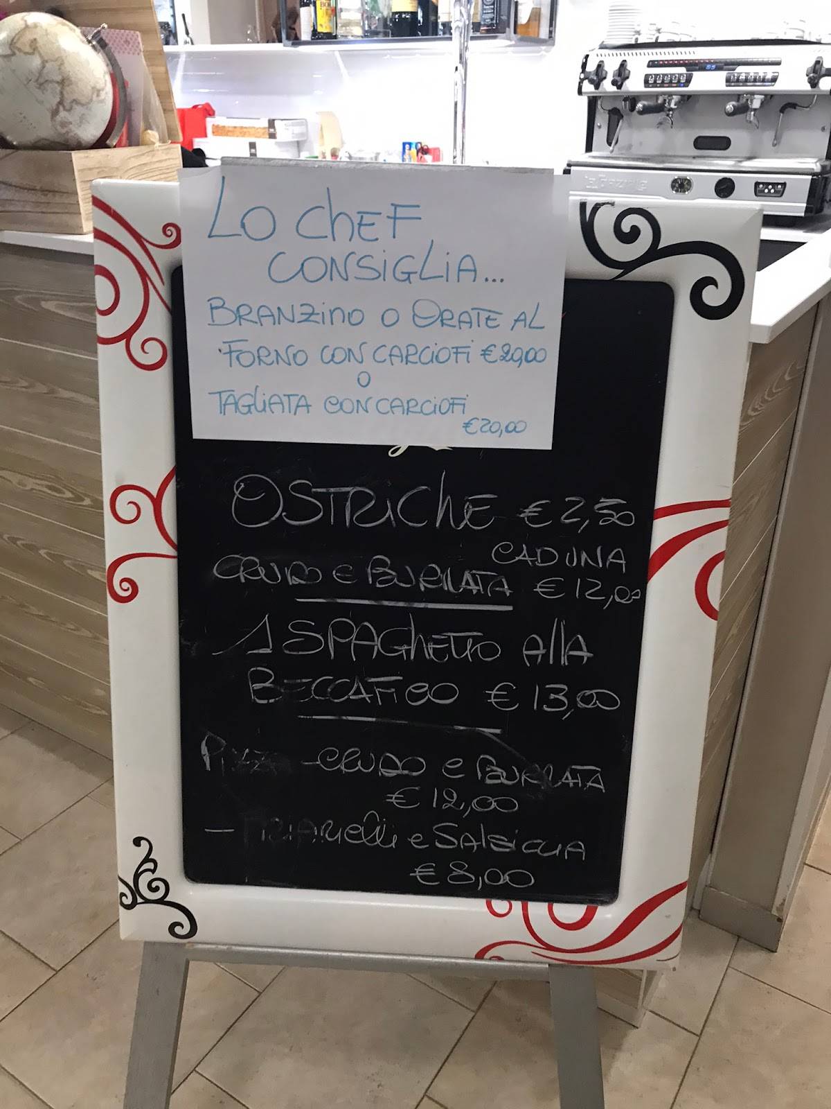 Menu di Ponte Vecchio 