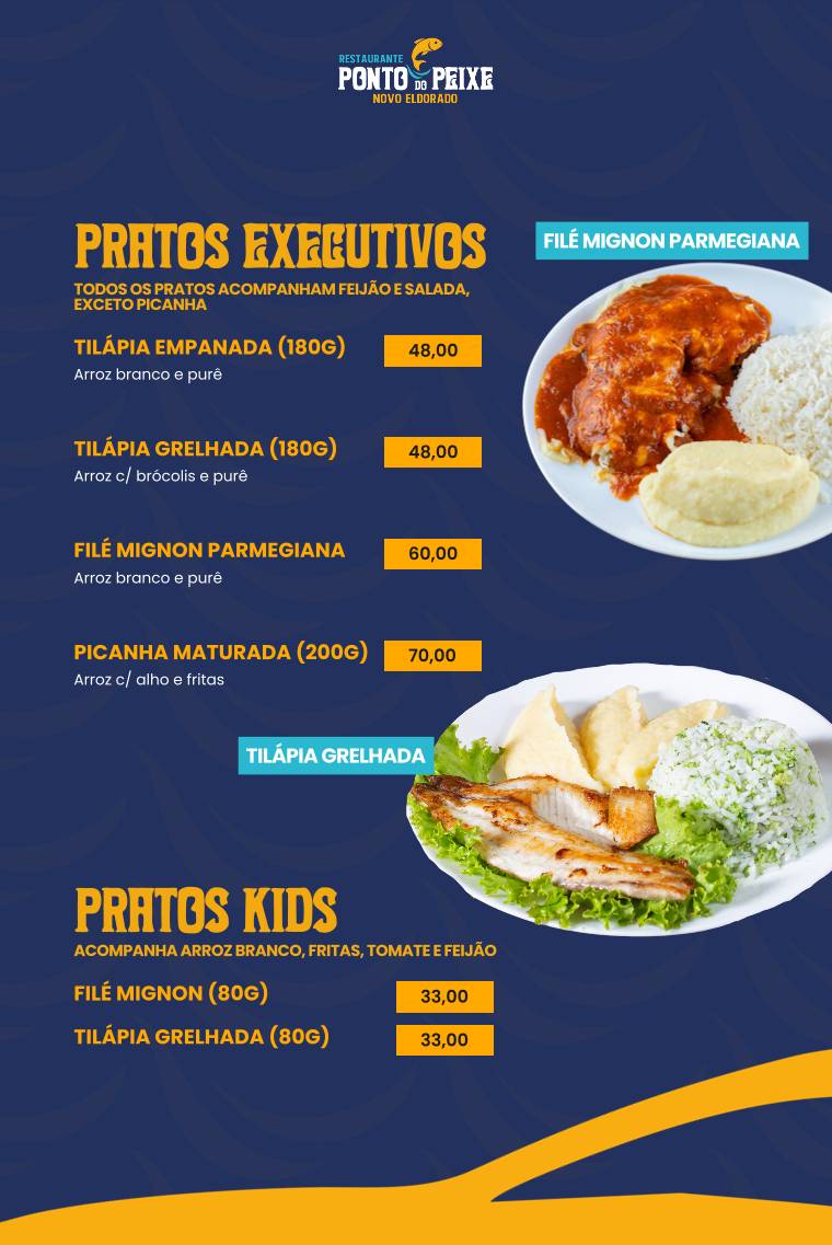 Ponto Do Peixe Novo Eldorado cardápio