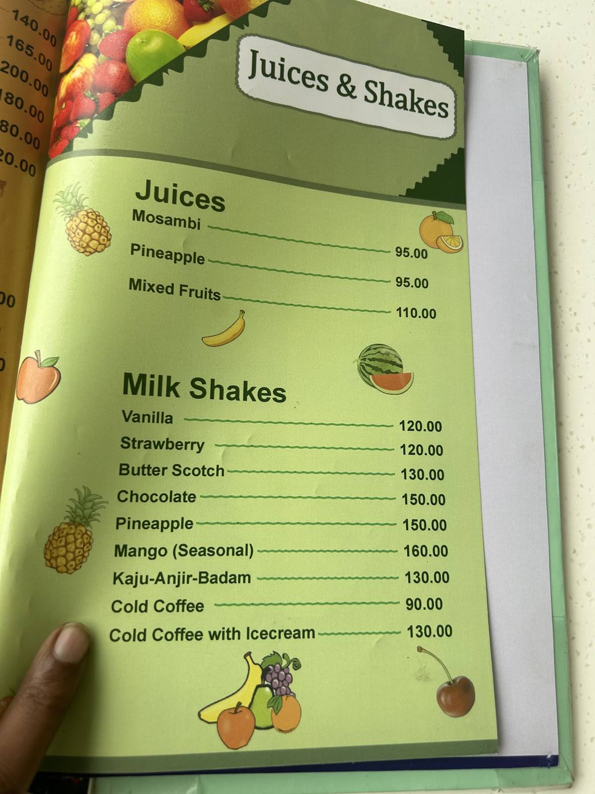 RASRAJ SWEETS AND RESTAURANT (NAGPUR) menu