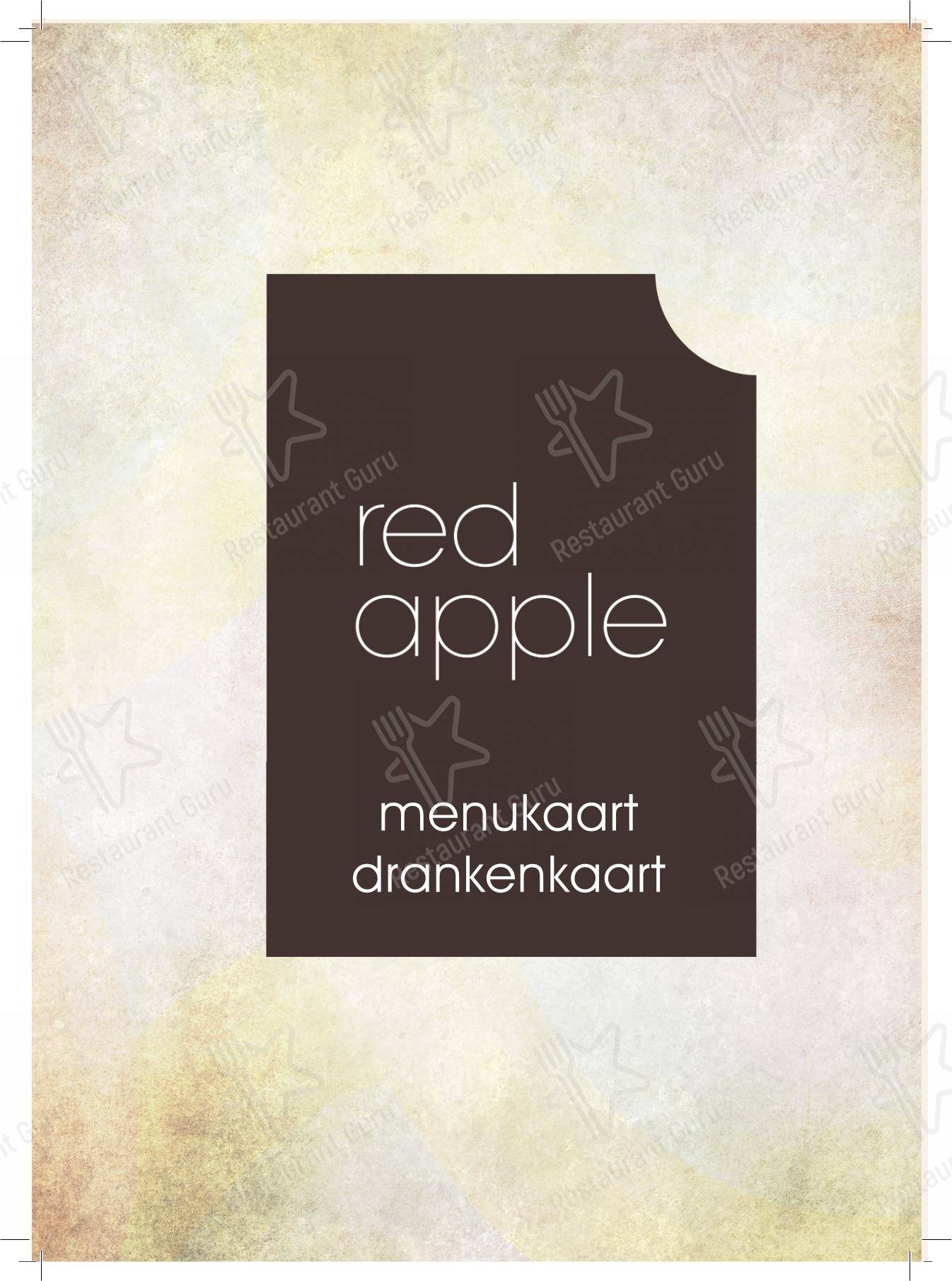 Menu pour Restaurant Red Apple - Menu