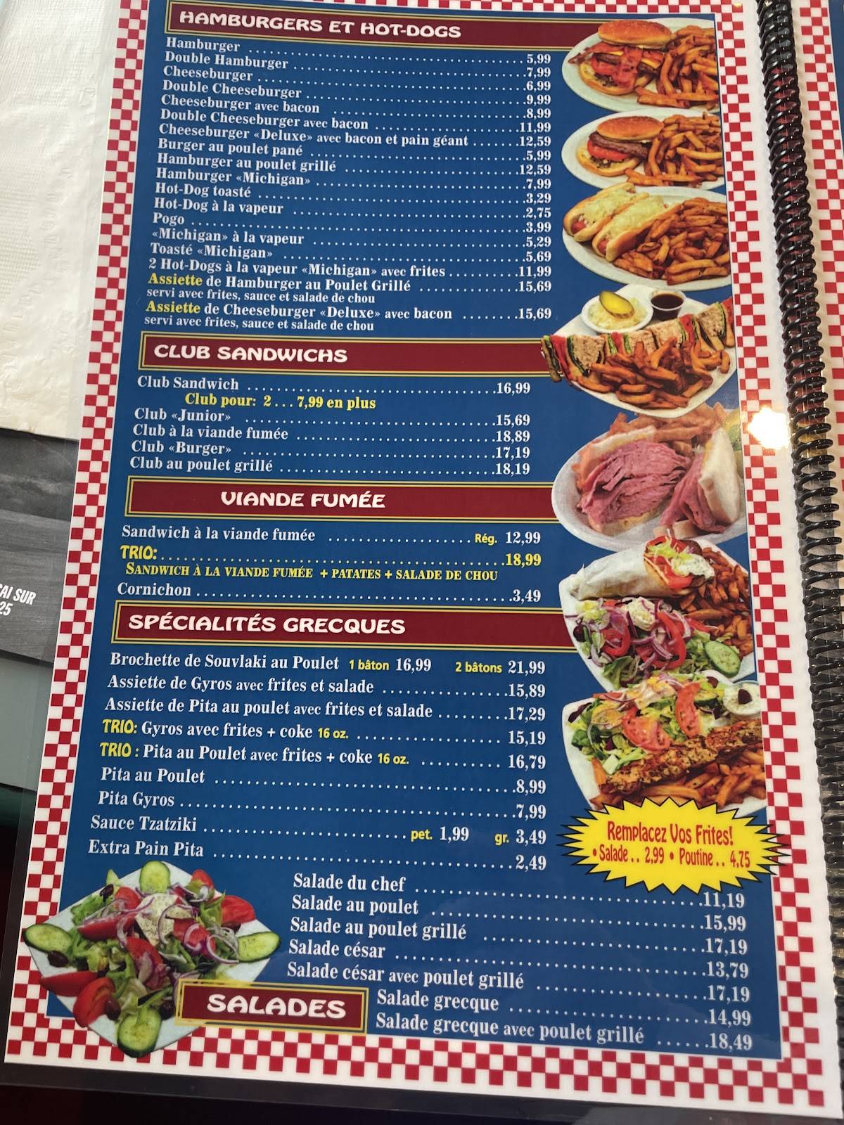 Menu de Restaurant Rest-Poutine