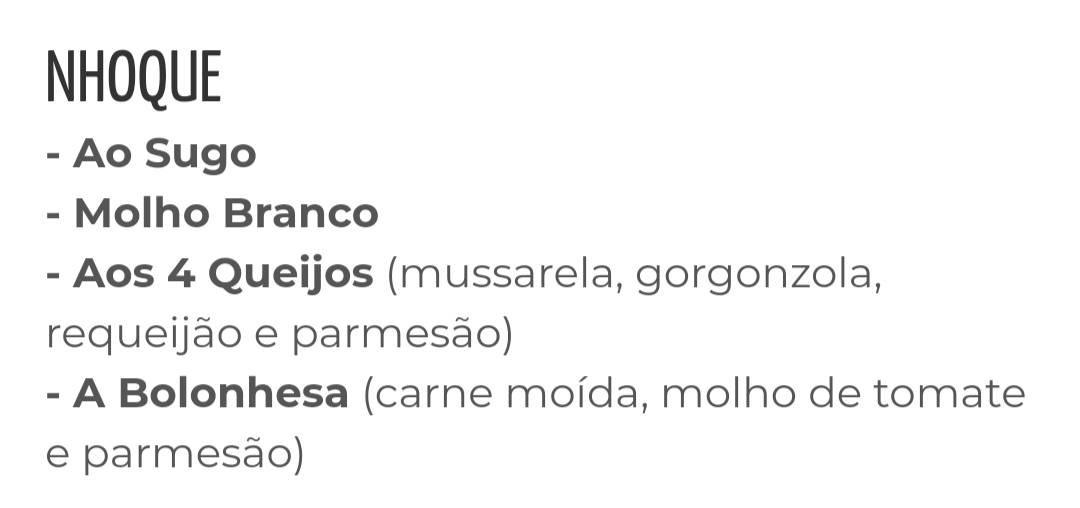 Restaurante Morro do Ronque cardápio