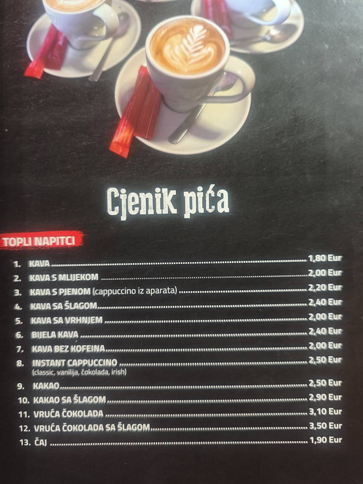 Menu di Restoran Tomislav/ Križevačka Pivovara 
