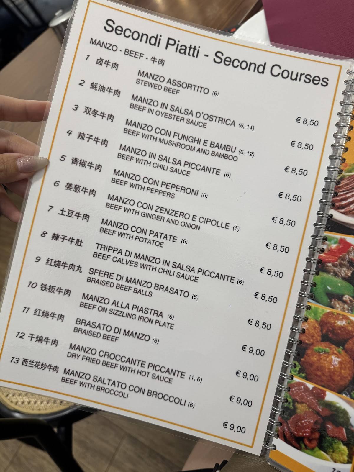 Menu di Ristorante Cinese Wang xiang lou 