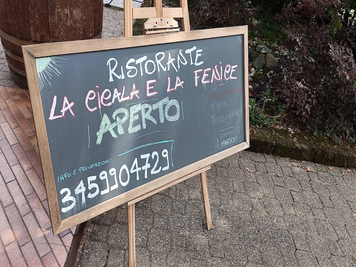 Menu di La Cicala e La Fenice 