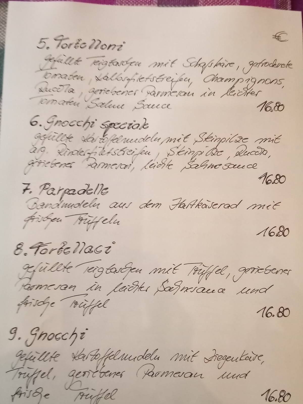 Speisekarte von Ristorante Villa Romana restaurant Königs Wusterhausen