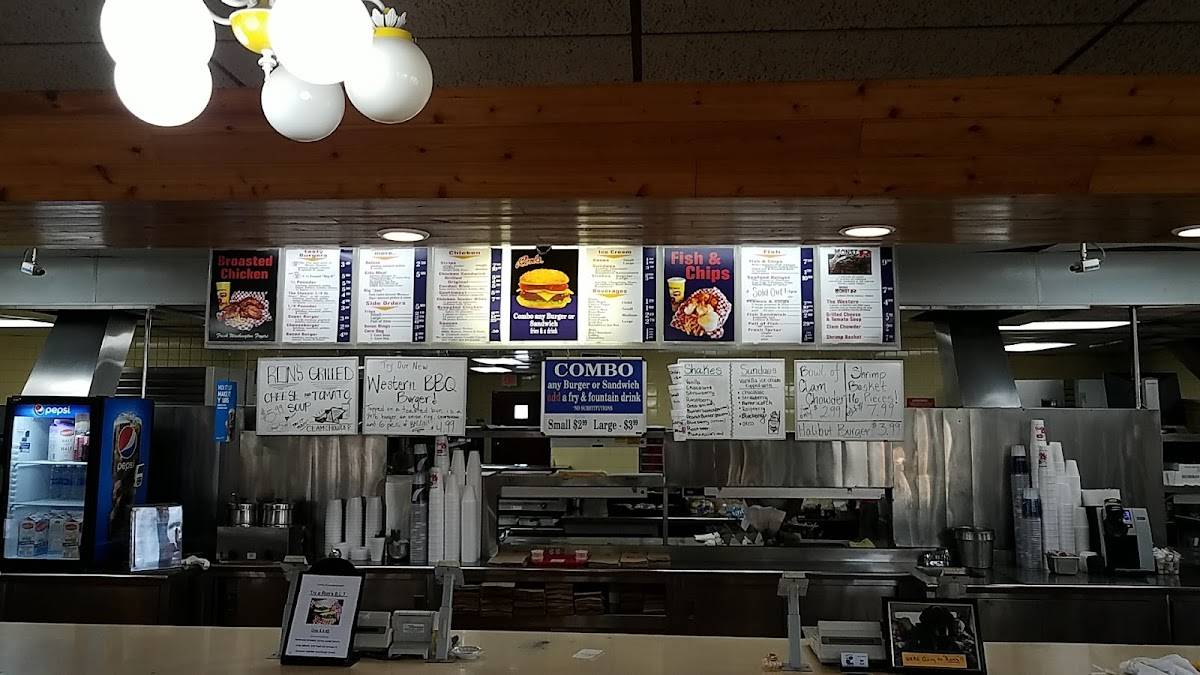Menu at Ron's DriveIn restaurant, Spokane Valley