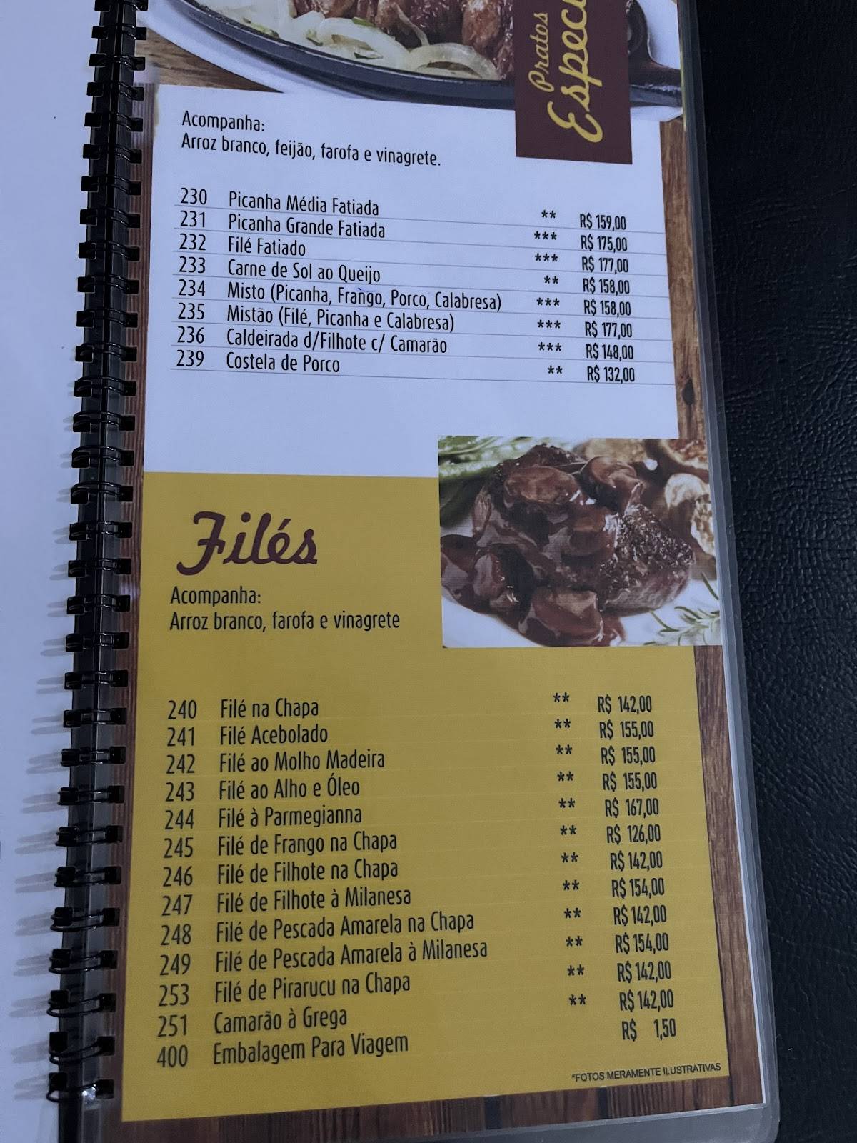 Sabor Gaúcho cardápio