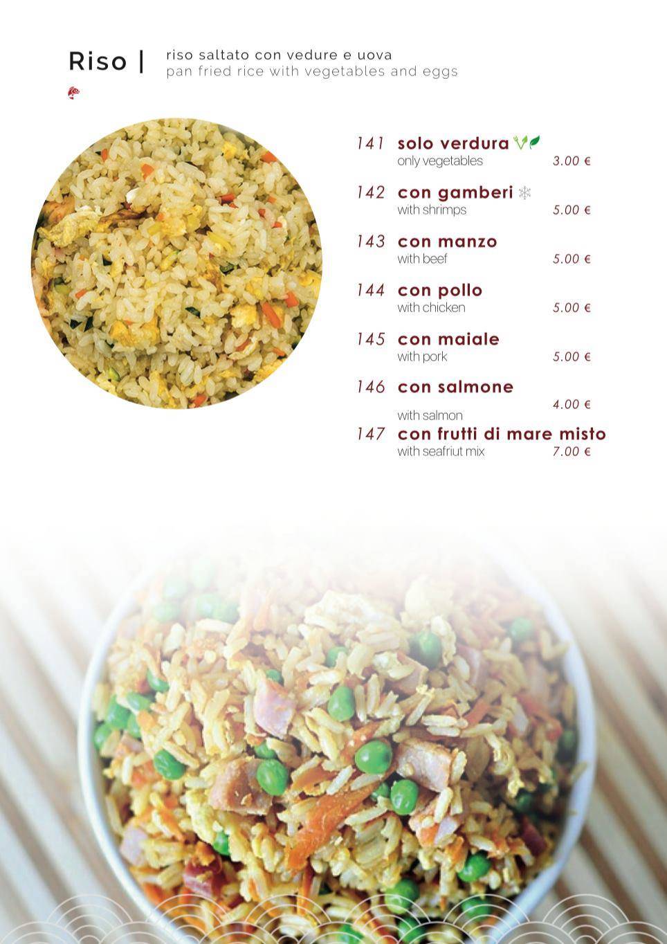 Menu di Samurai Sushi 