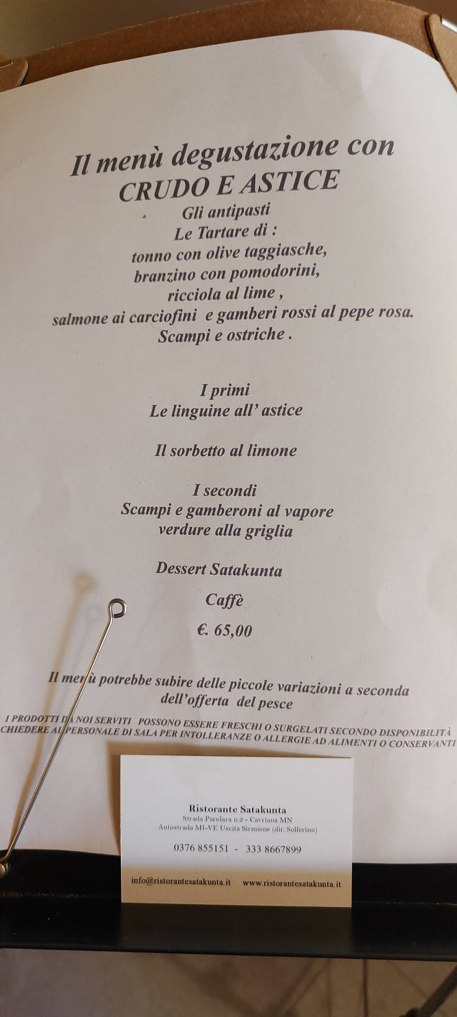 Menu di Satakunta 