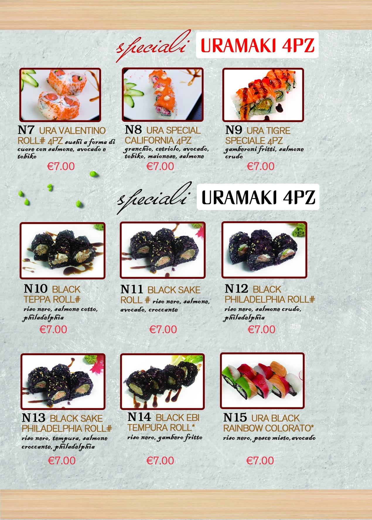 Menu di Ristorante Sushi Soya 