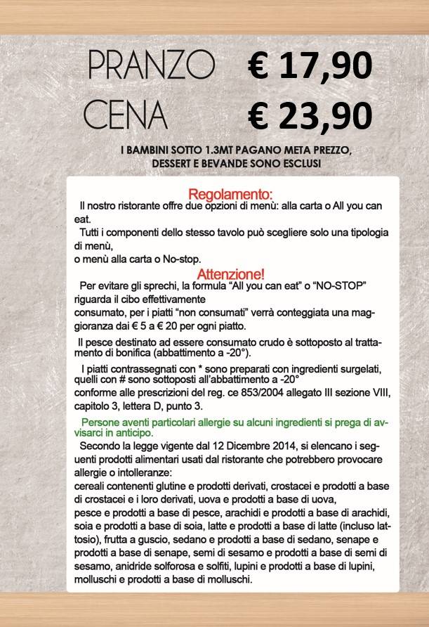 Menu di Ristorante Sushi Soya 