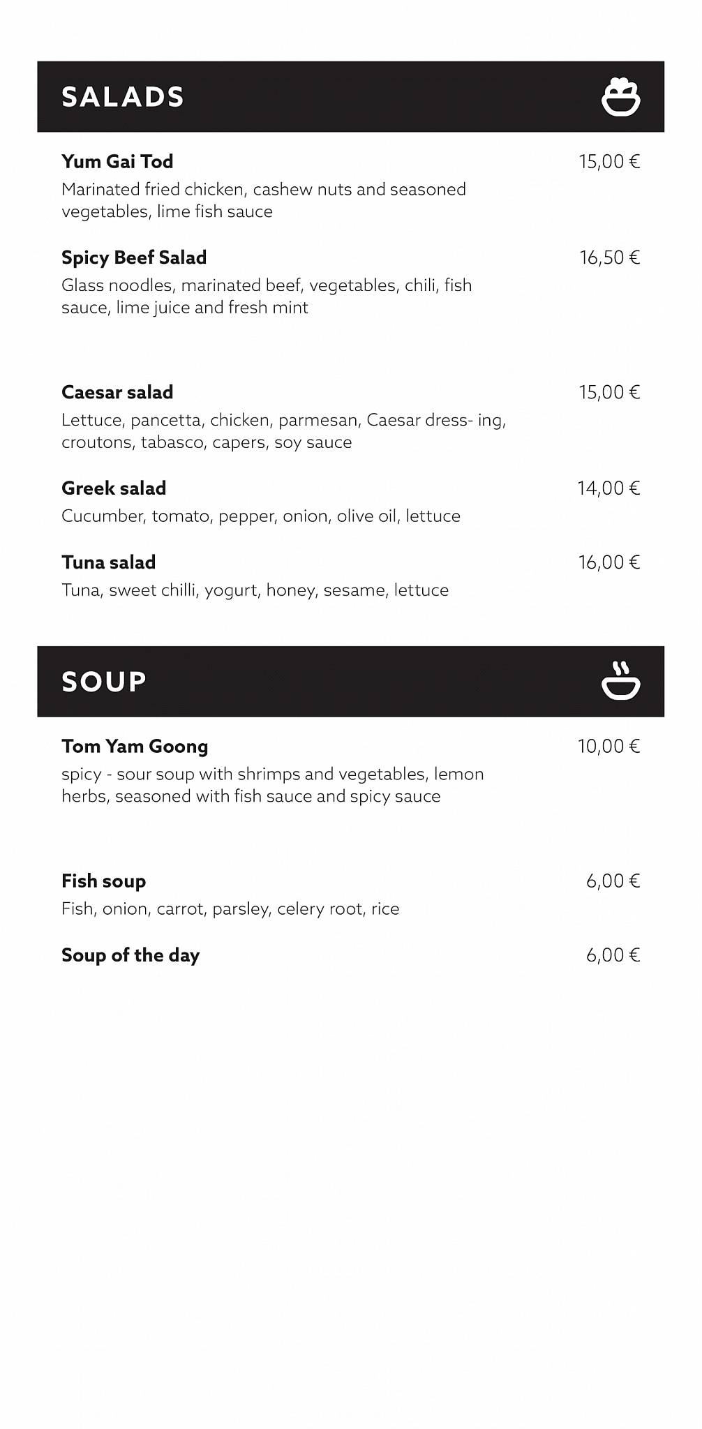 Menu di Spice Asian Food 