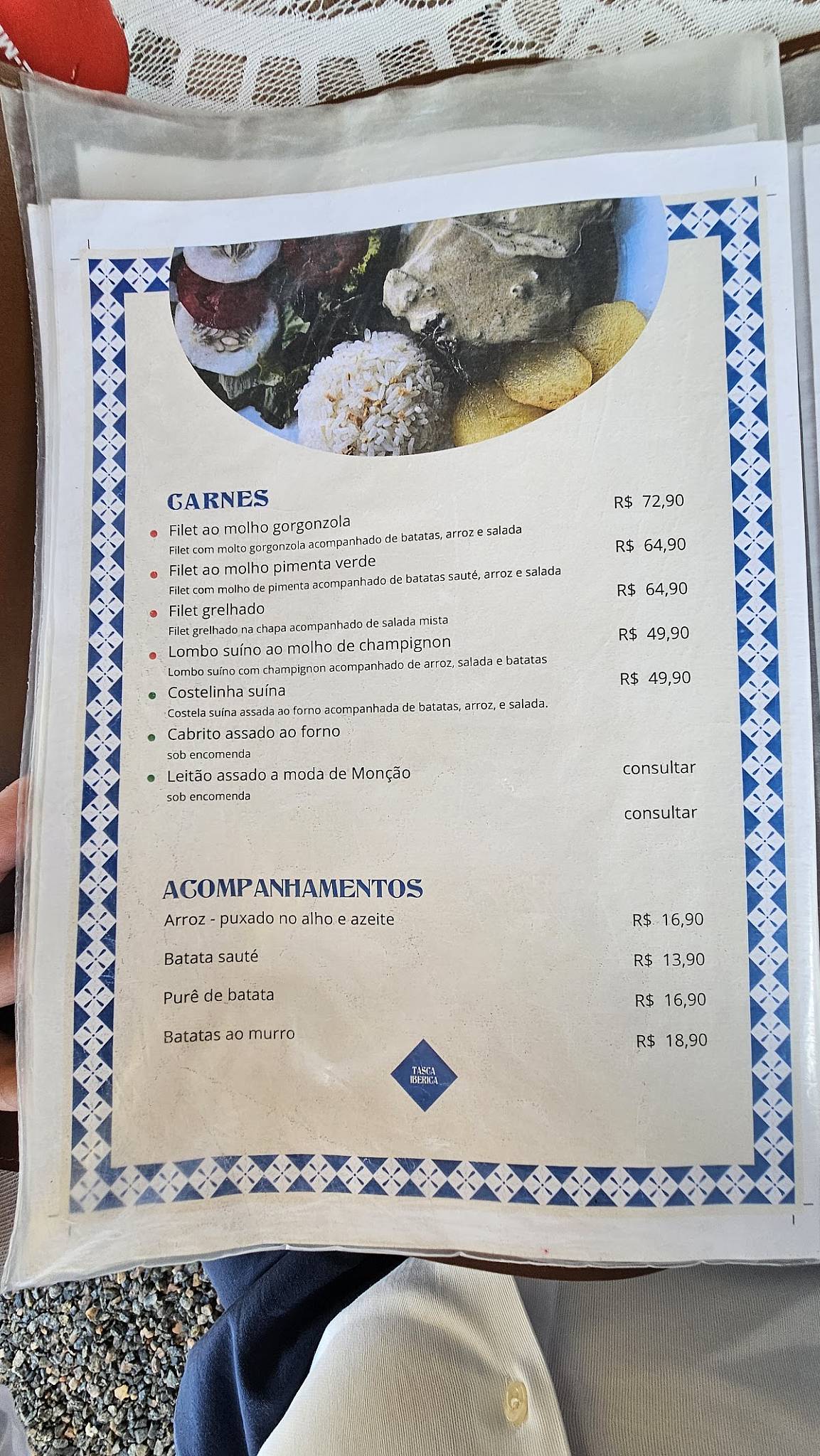 Tasca Ibérica cardápio