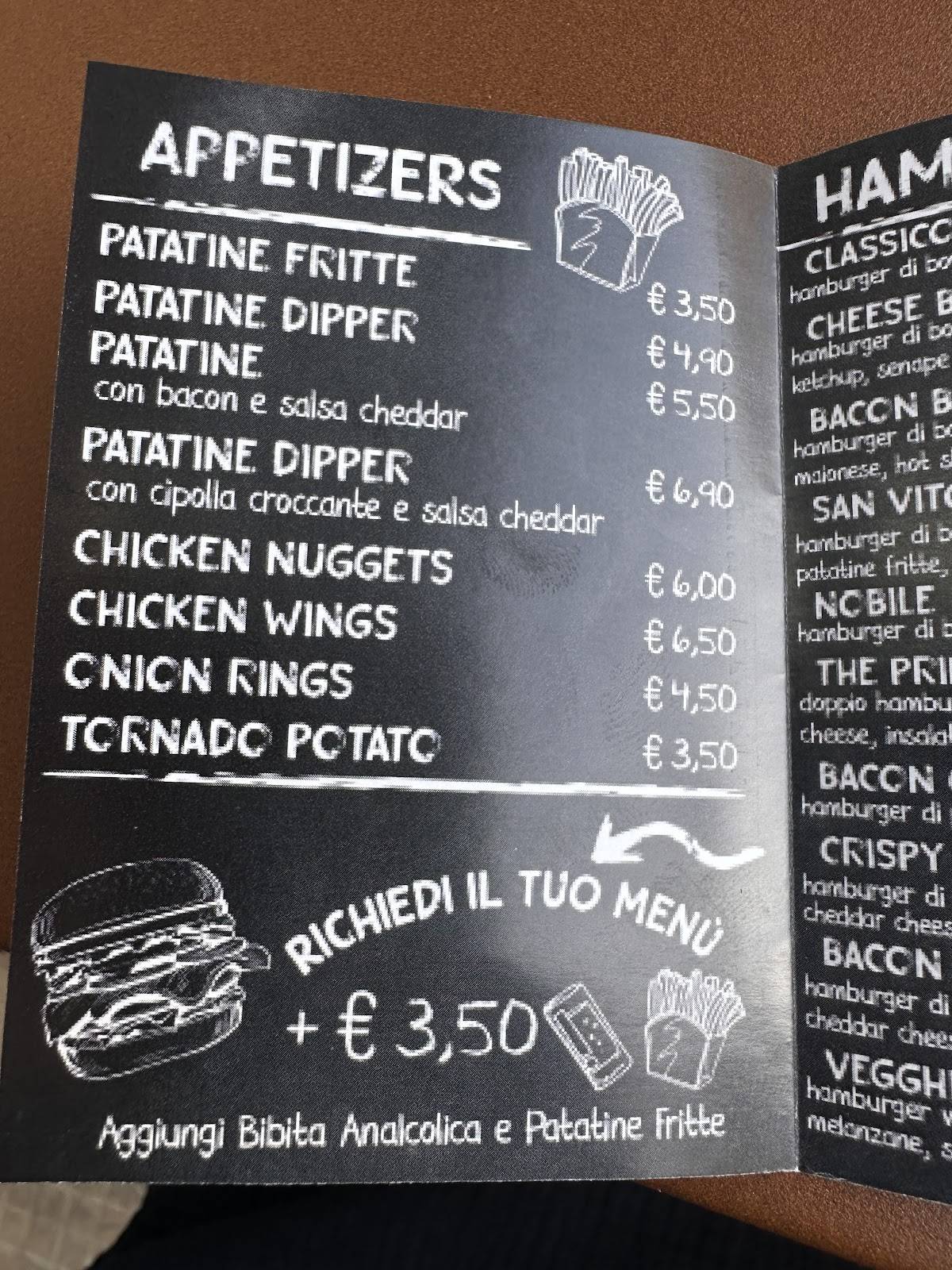 Menu di The Prince Chips & Burger 