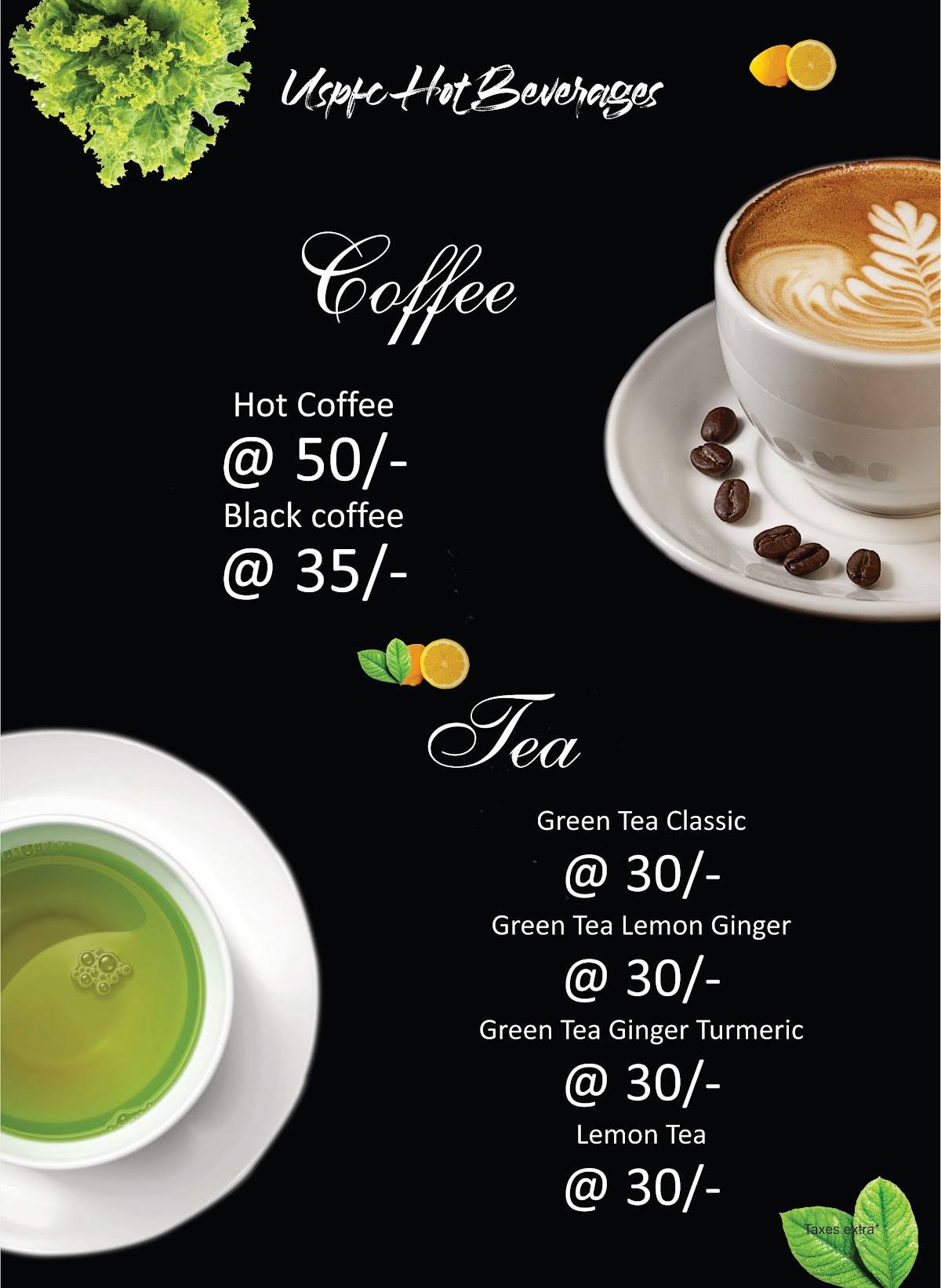 US Pizza & Fried Chicken (USPFC), Imphal menu