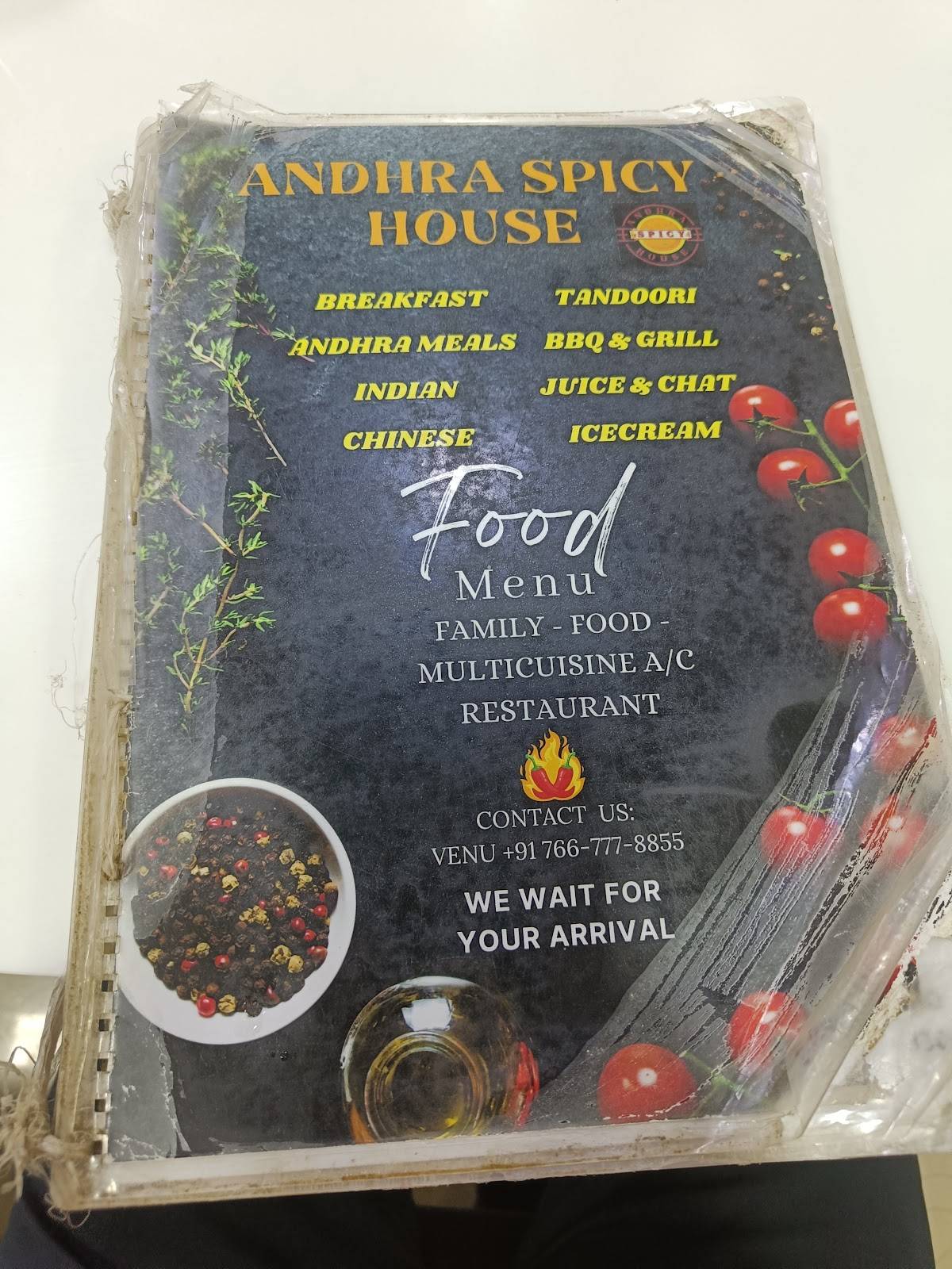 Andhra spicy house menu