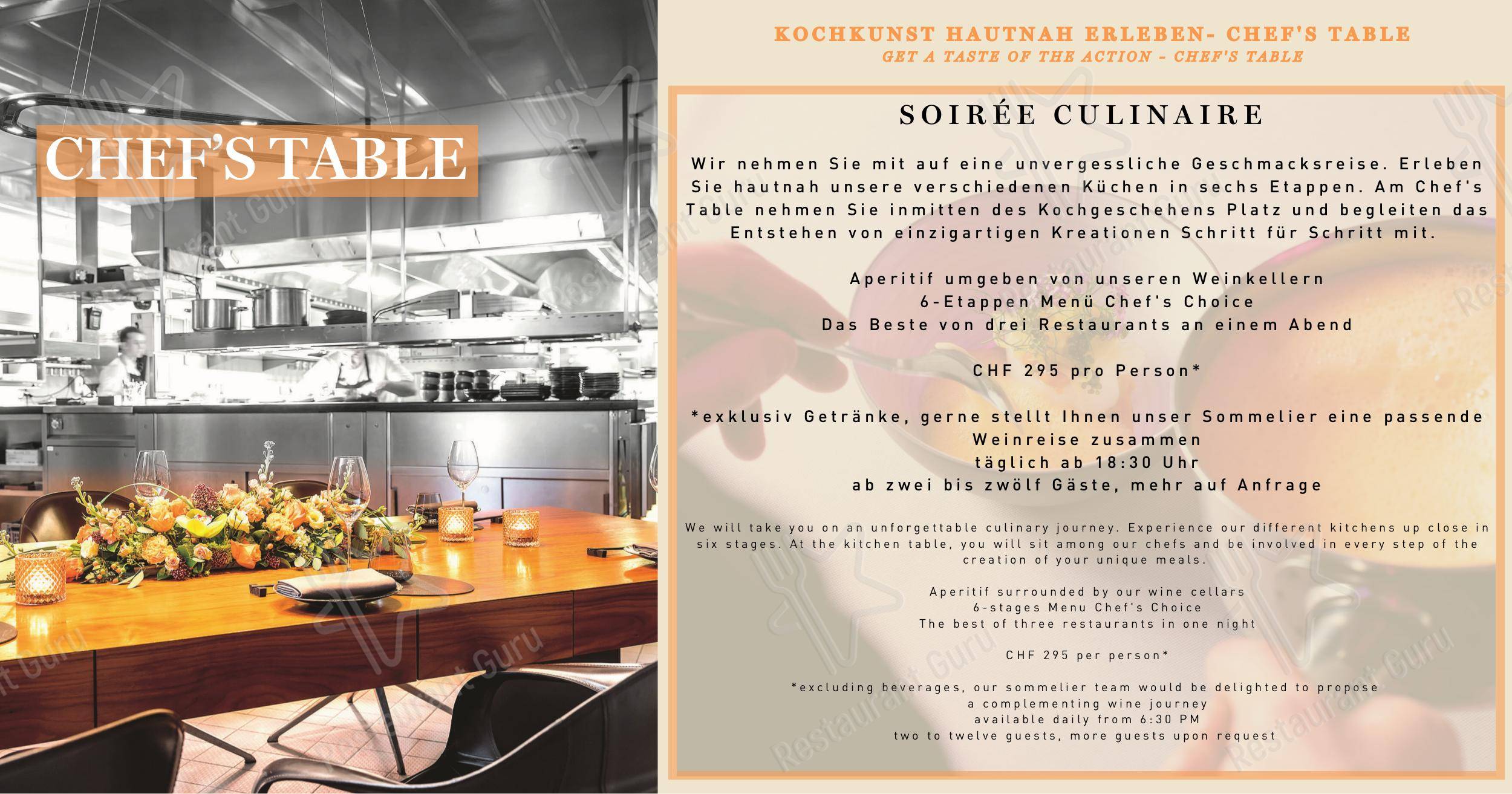 Menu per Restaurant focus Atelier ristorante
