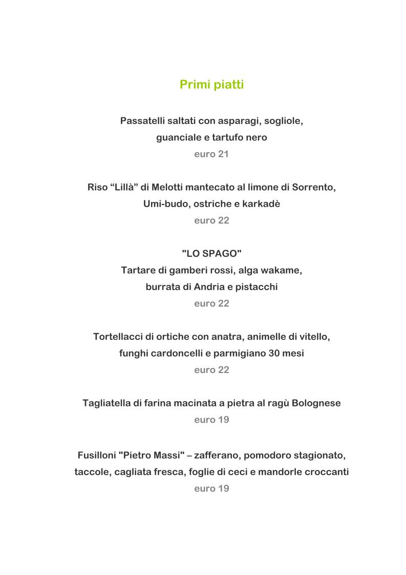 Menu di I-Fame Restaurant 