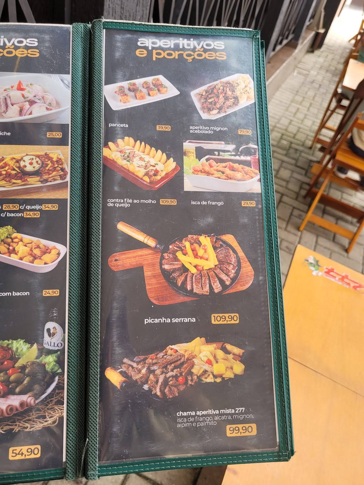 Restaurante 277 cardápio