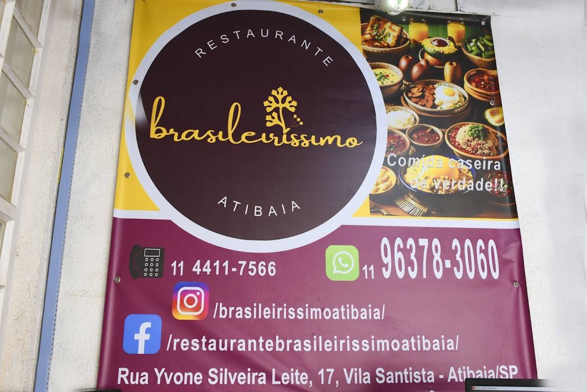 Restaurante Brasileiríssimo cardápio