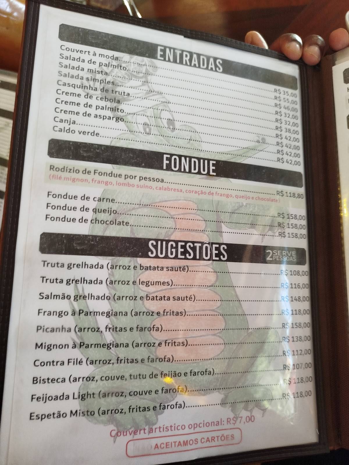 Restaurante Krokodillo IV cardápio