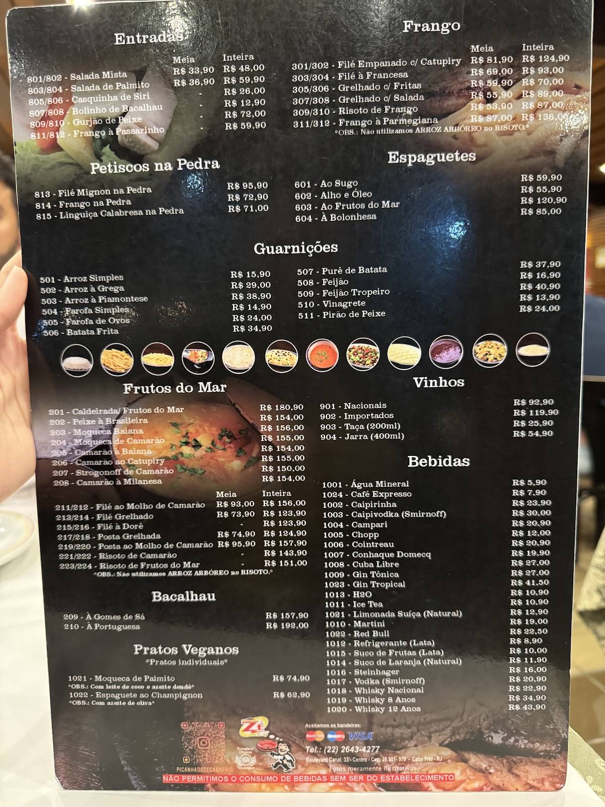 Zé da Picanha cardápio