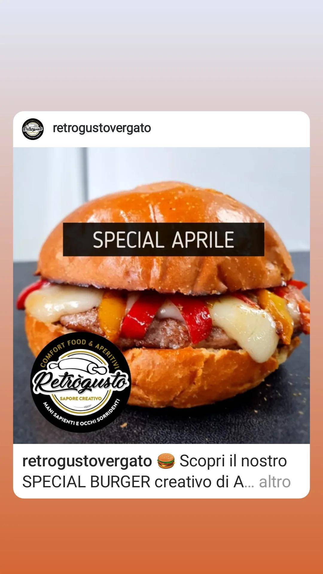 Menu di Retrògusto 