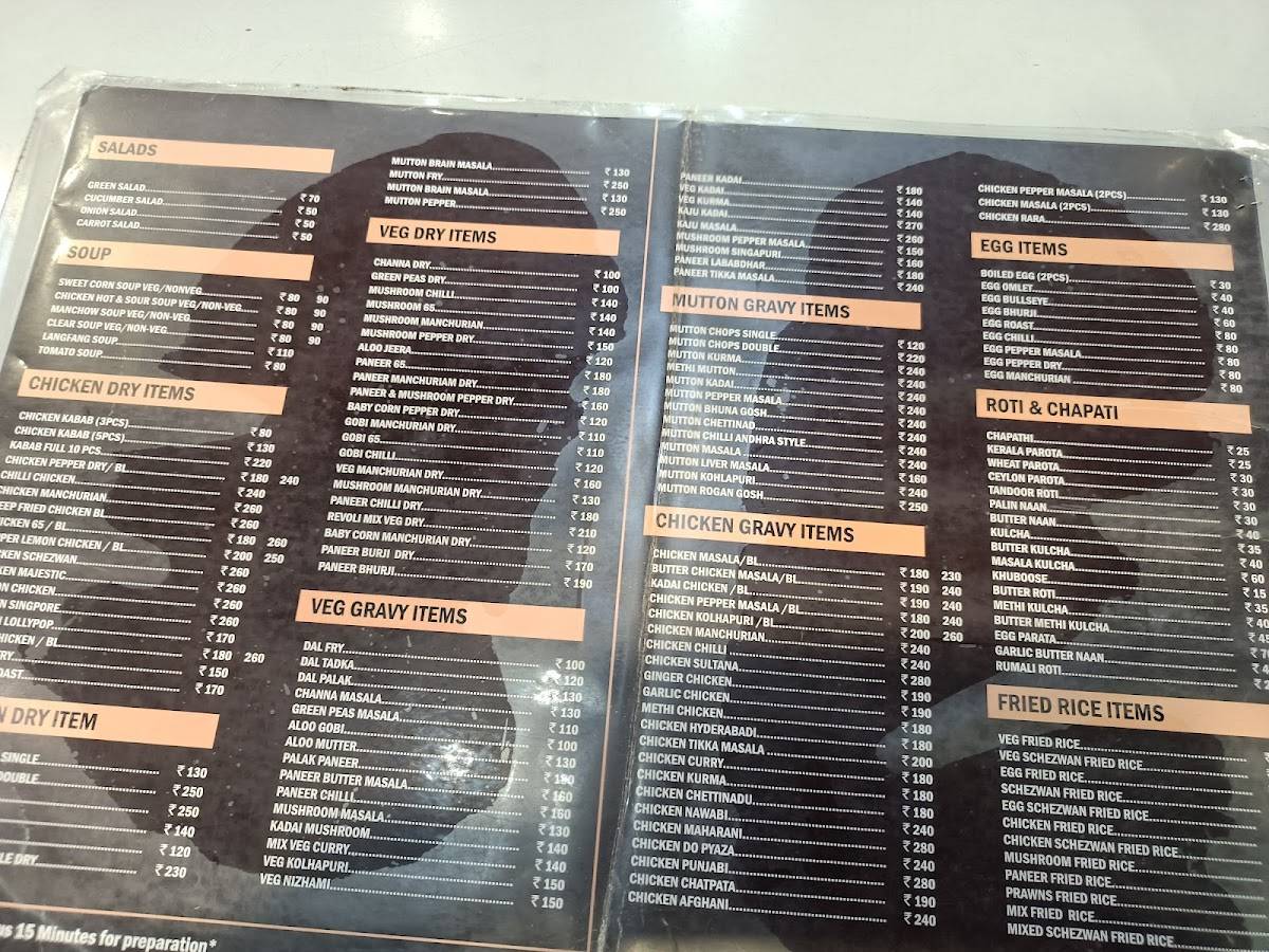 Revoli Inn menu