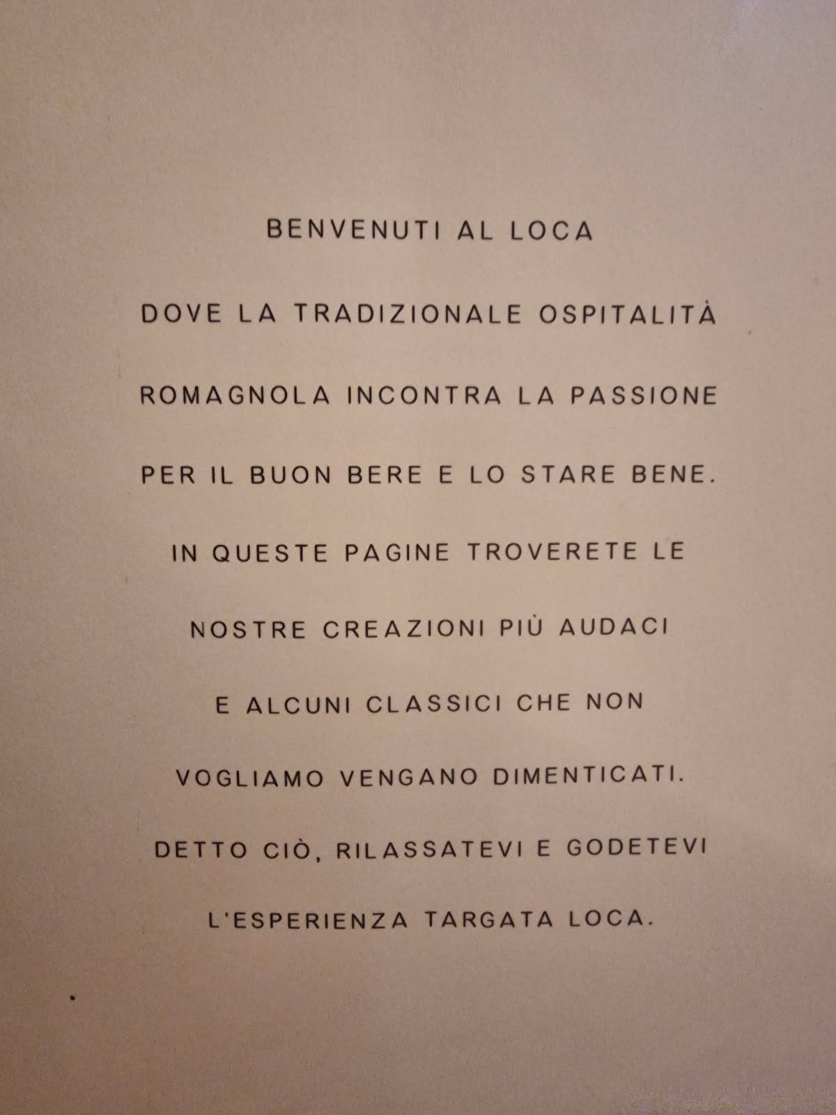 Menu di Loca 
