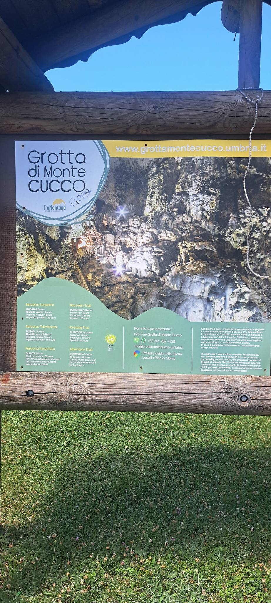 Menu di Rifugio Mainardi 