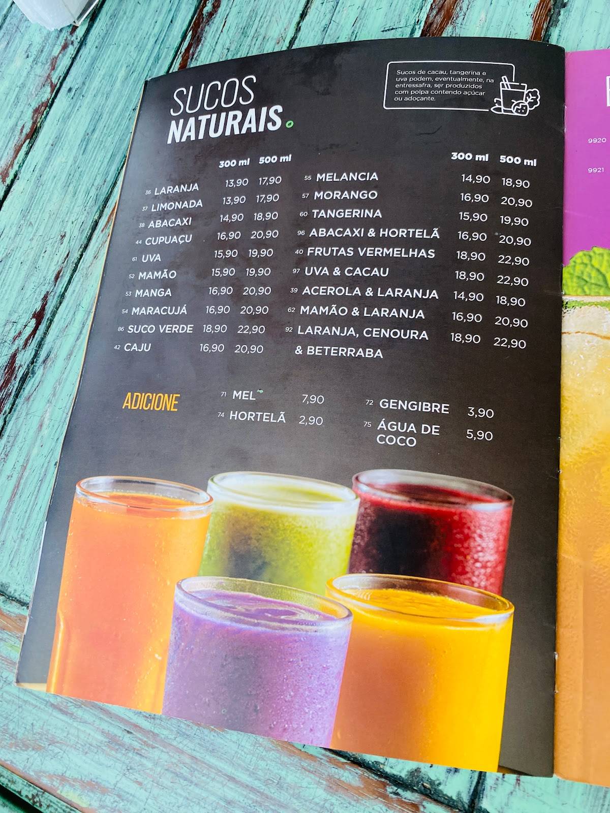 Baladinha Praia da Barra cardápio