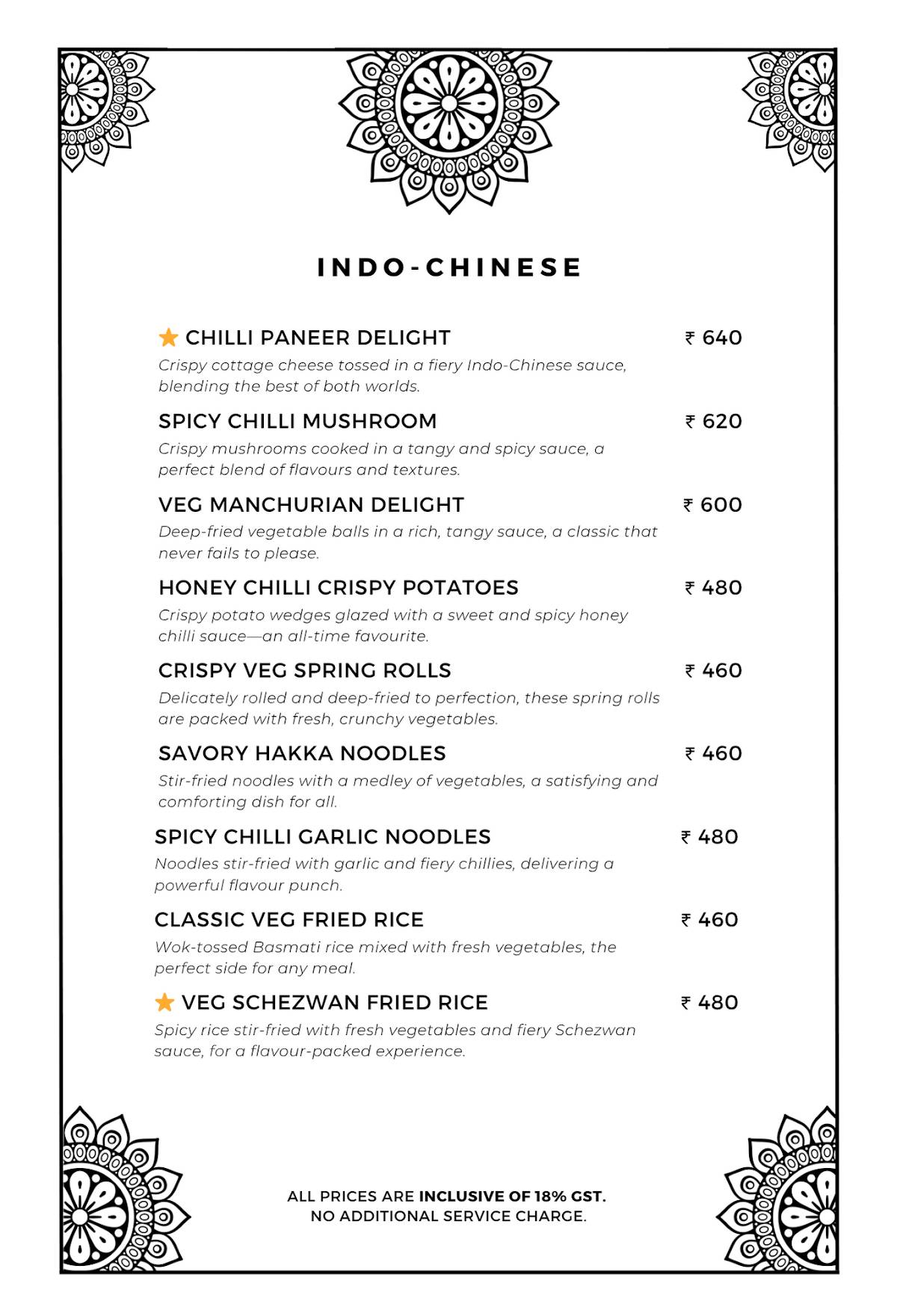 The Sitting Elephant - A Rooftop Restaurant Overlooking River Ganga menu