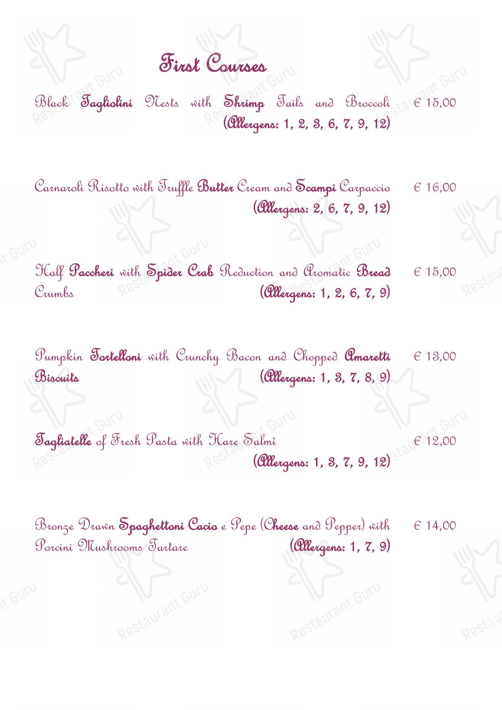 Menu bar per Ristorante L'Antica Rocca in Orzinuovi
