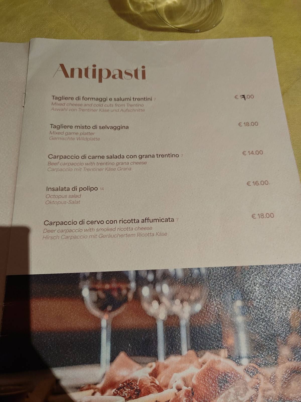 Menu di Ristorante La Cantinota 