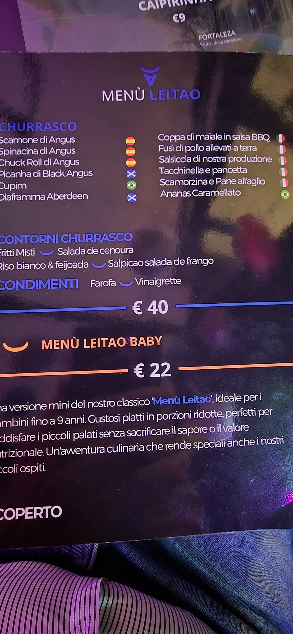 Menu di Ristorante Leitao 