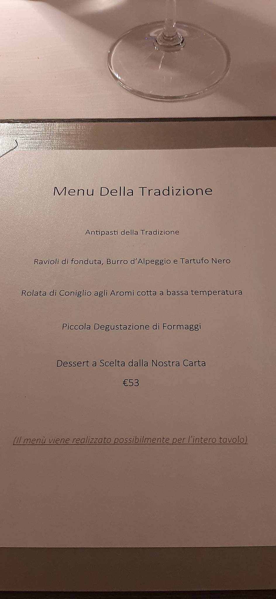 Menu di Ristorante Lorenzina Mare 