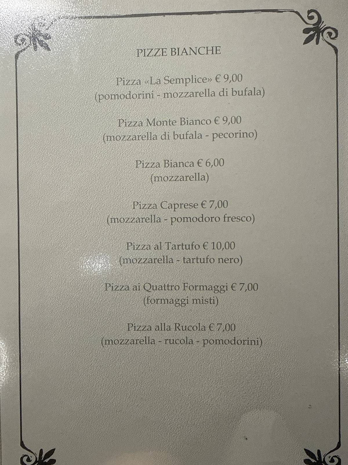 Menu di Ristorante Peppone Perugia 