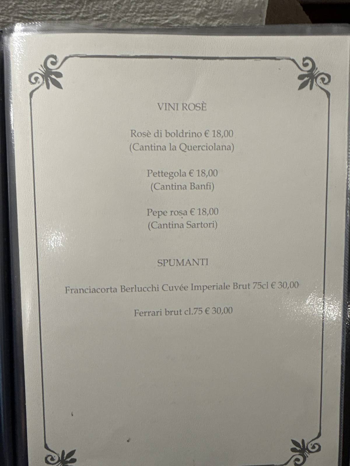 Menu di Ristorante Peppone Perugia 