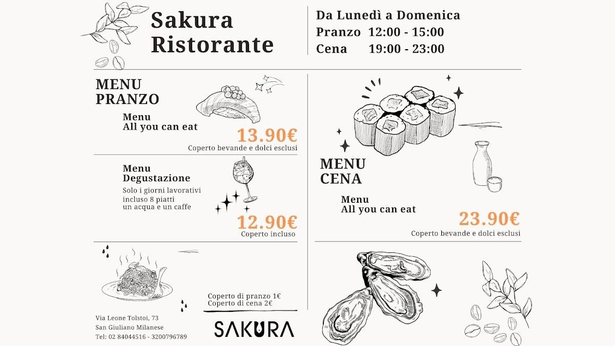 Menu di Ristorante Sakura - Sushi San Giuliano Milanese 