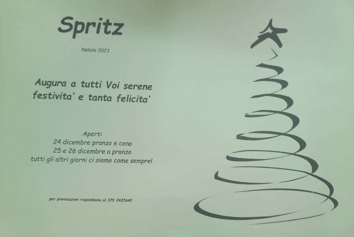 Menu di Ristorante Spritz - Cucina - Gastronomia e piatti tipici 