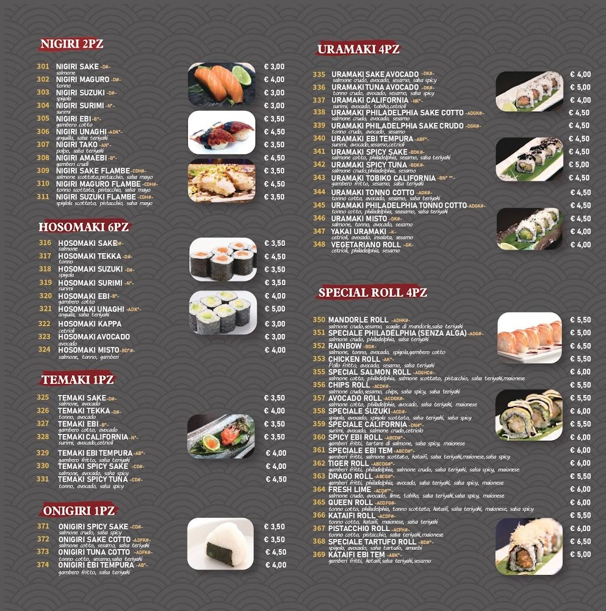 Menu di Ristorante Valentina 